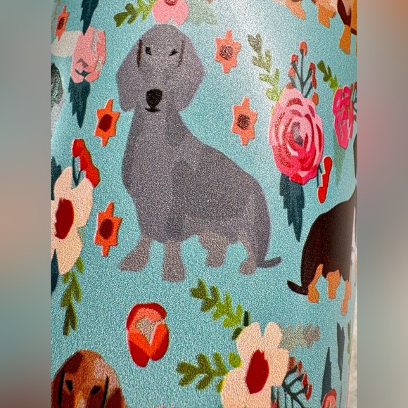 New Dachshund Dogs & Roses Stainless Steel Metal Travel Mug Cup Tumbler 20oz - Picture 6 of 9